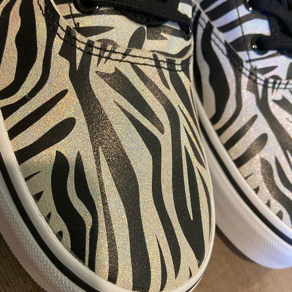 vans zebra print shoes